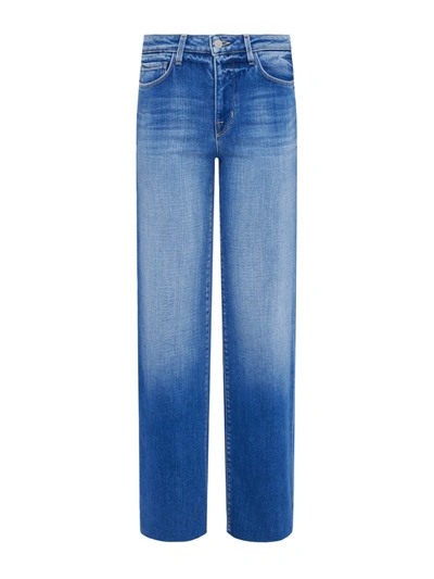 L Agence Danica High Rise Cropped Wide Leg Jean In Reno In Hayward