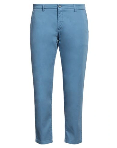 Shop Falko Rosso® Falko Rosso Man Pants Blue Size 44 Cotton, Elastane