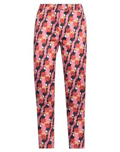 Pinko Woman Pants Fuchsia Size 6 Cotton, Polyester, Elastane In Pink