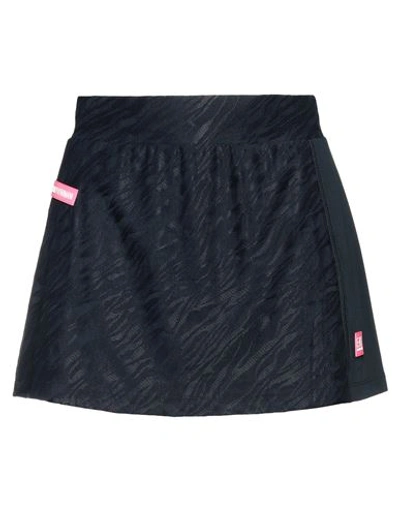 Shop Ea7 Woman Mini Skirt Navy Blue Size L Polyamide, Elastane, Polyester