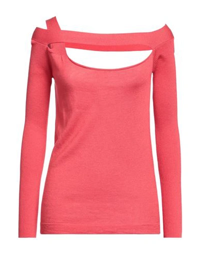 Snobby Sheep Woman Sweater Tomato Red Size 10 Silk, Cashmere In Tomato Red