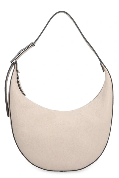 Shop Longchamp M Roseau Essential Hobo Bag In Grey