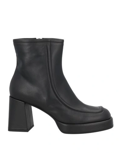 Shop Naif Woman Ankle Boots Black Size 9 Leather