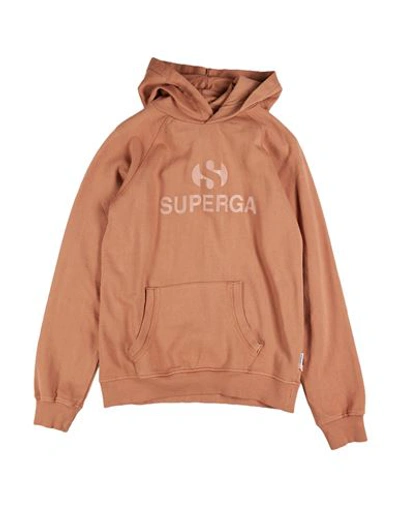 Shop Superga Toddler Girl Sweatshirt Camel Size 7 Cotton In Beige