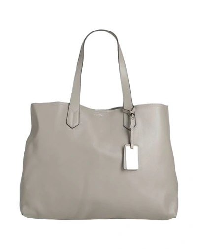 Shop Emporio Armani Woman Handbag Lead Size - Soft Leather In Grey