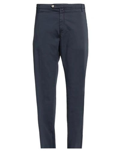 Shop Jacob Cohёn Man Pants Navy Blue Size 44 Cotton, Elastane