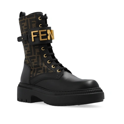 Shop Fendi Graphy Ankle Boots
