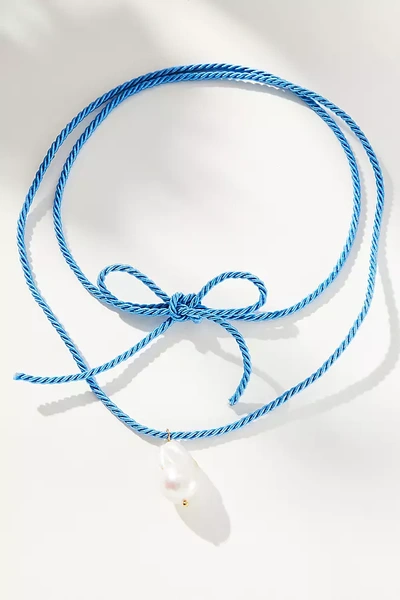 Shop Frasier Sterling Santa Monica Choker Necklace In Blue