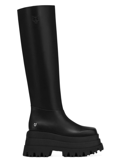 Shop Naked Wolfe Women's Sasha Boots In Black Cow Leather