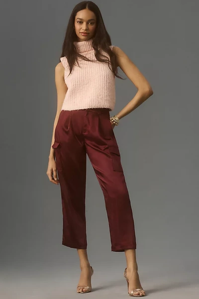 Shop Paige Petite Malika Cargo Pants In Purple