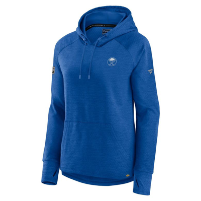 Shop Fanatics Branded  Heather Royal Buffalo Sabres Authentic Pro Pullover Hoodie