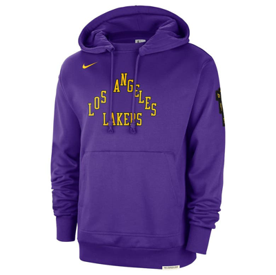 Shop Nike Purple Los Angeles Lakers 2023/24 City Edition Courtside Standard Issue Pullover Hoodie