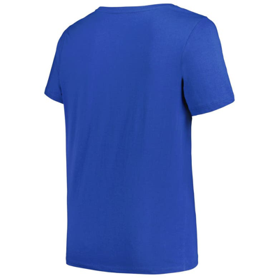 Shop Profile Blue Tampa Bay Lightning Plus Size Arch Over Logo T-shirt