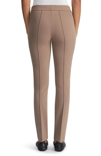 Shop Lafayette 148 Gramercy Acclaimed Stretch Pants In Deep Acorn