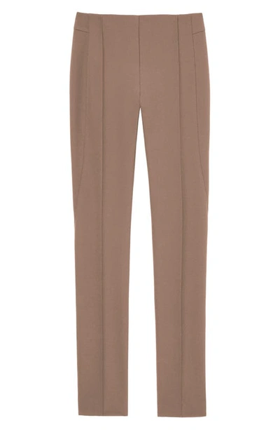 Shop Lafayette 148 Gramercy Acclaimed Stretch Pants In Deep Acorn