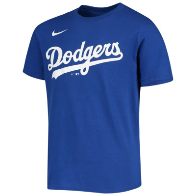 Shop Nike Youth  Trevor Bauer Royal Los Angeles Dodgers Player Name & Number T-shirt