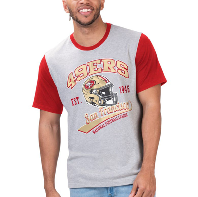 Shop G-iii Sports By Carl Banks Gray San Francisco 49ers Black Label T-shirt In Heather Gray