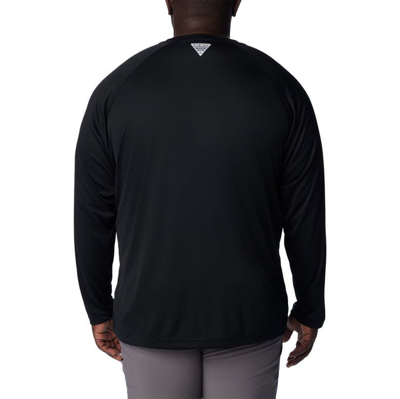 Shop Columbia Black Ohio State Buckeyes Big & Tall Terminal Tackle Omni-shade Raglan Long Sleeve T-shirt
