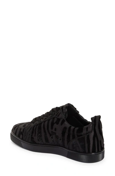 Shop Christian Louboutin Louis Junior Orlato Low Top Sneaker In Bk01 Black