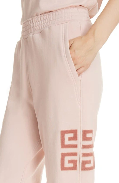 Shop Givenchy Slim Fit 4g Logo Patch Joggers In Blush Pink