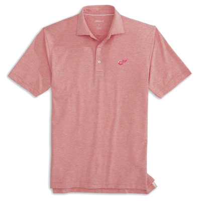 Shop Johnnie-o Red Detroit Red Wings Lyndon Striped Jersey Polo
