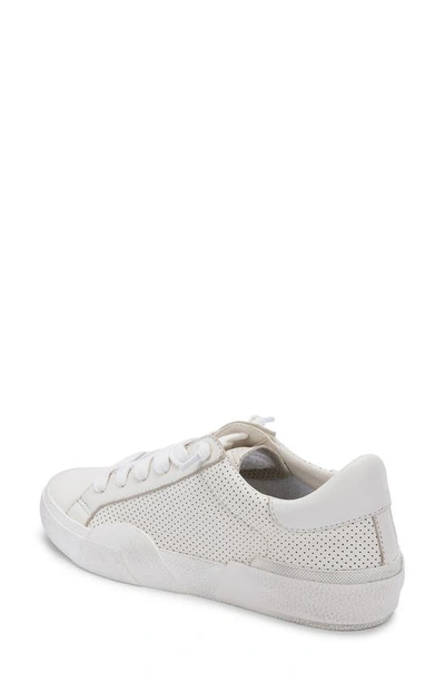 Shop Dolce Vita Zina 360 Sneaker In White/ Black Perforated