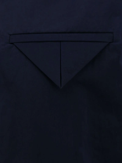 Bottega Veneta Contrast-stitching Bomber Jacket In Blue