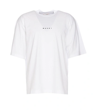 Shop Marni T-shirts And Polos In Bianco