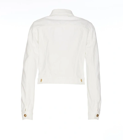 Shop Palm Angels Jackets In Bianco