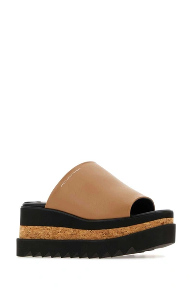 Shop Stella Mccartney Sandals In Camel