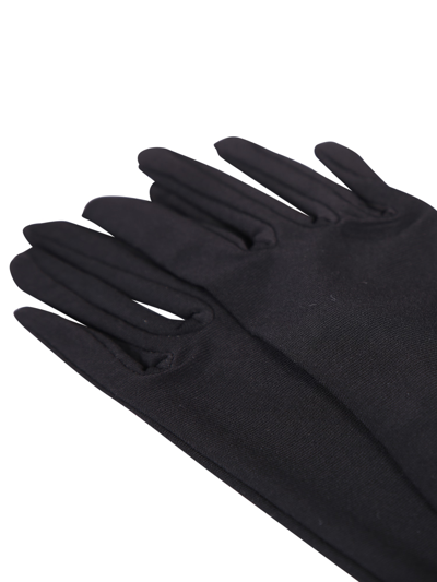 Shop Norma Kamali Long Black Gloves