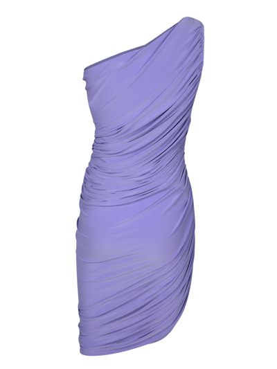Shop Norma Kamali Diana Lilac Dress In Purple