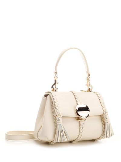 Shop Chloé Penelope Small Handle Bag In White