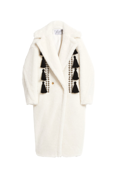 Shop Max Mara Teddy Coat Demetra In White