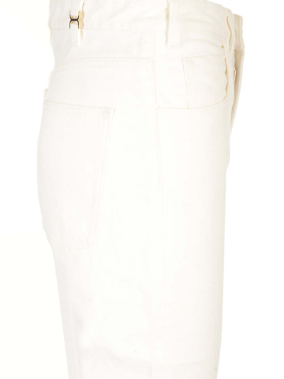 Shop Chloé Straight Leg Jeans In White