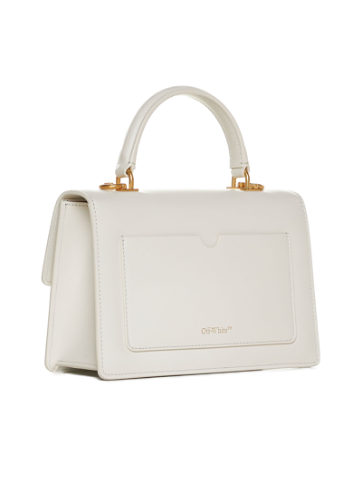 Off-white Jitney 1.4 Leather Bag In Dust A No Color