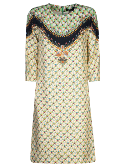 Shop Etro Printed Mid-length Dress In C