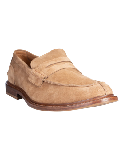Shop Brunello Cucinelli Fitted Classic Loafers