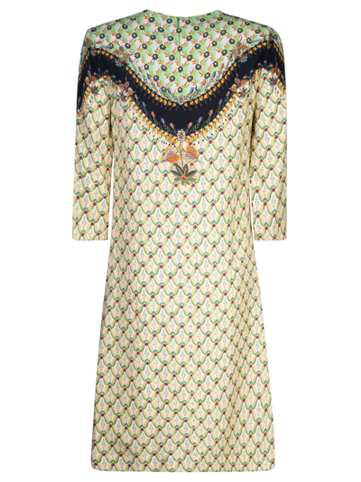 Shop Etro Printed Mid-length Dress In C