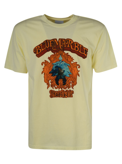 Shop Bluemarble Logo Printed T-shirt In Tender Yellow