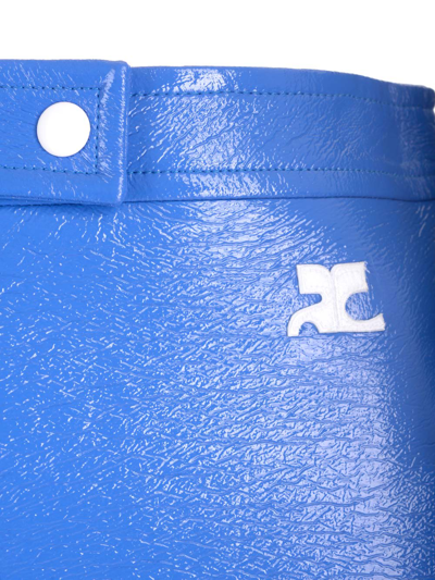 Shop Courrèges Re-edition Skirt In Blue