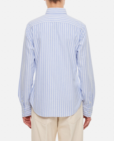 Shop Polo Ralph Lauren Long Sleeve Buttons Shirt In Clear Blue
