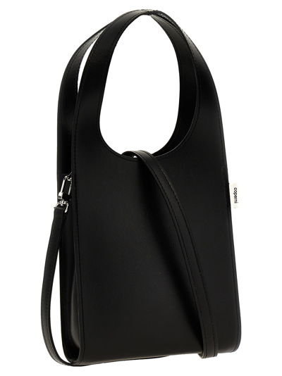 Shop Coperni Micro Swipe Tote Bag Crossbody Bag In Black