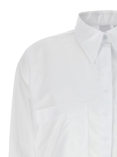 Shop Pinko Pergusa Cropped Shirt In White