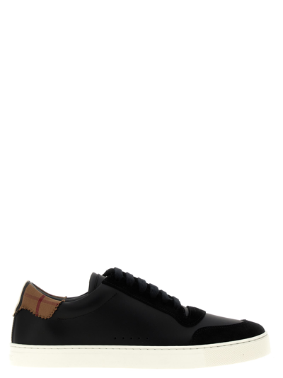 Shop Burberry Tnr Robin Sneakers In Black