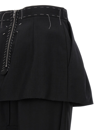 Shop Maison Margiela Work In Progress Skirt In Black