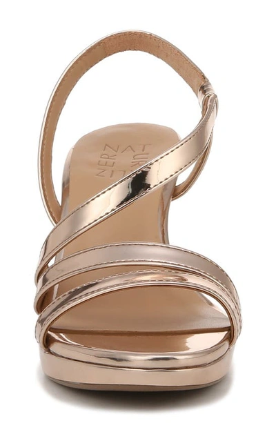 Naturalizer Brenta Strappy Sandal (women) In Rose Gold Synthetic