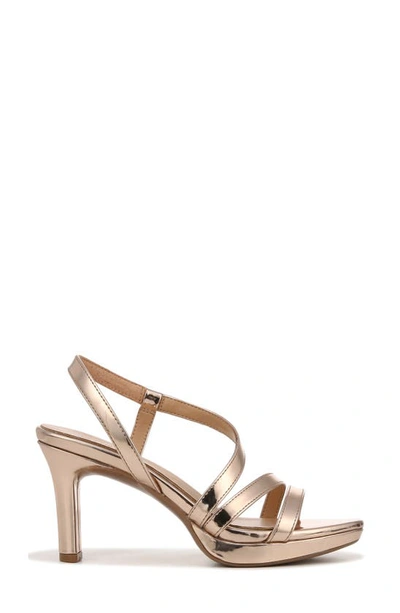 Naturalizer Brenta Strappy Sandal (women) In Rose Gold Synthetic