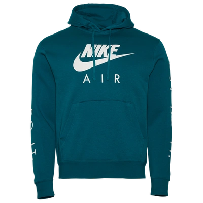 Shop Nike Mens  Just Do It Hoodie In Green/white