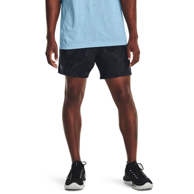Shop Under Armour Mens  Vanish Woven 6" Printed Shorts In Pitch Grey/black
